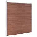 Clôture de jardin WPC 1218x186 cm Marron