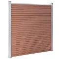 Clôture de jardin WPC 872x186 cm Marron
