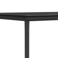 Ensemble à manger de jardin 5 pcs noir textilène et acier