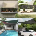 Voile d'ombrage 160 g/m² Beige 5x6x6 m PEHD