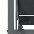 Ensemble à manger de jardin 9 pcs noir textilène et acier