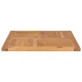 Dessus de table Bois de teck solide 70x70x2,5 cm