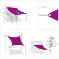 Voile d'ombrage 160 g/m² Jaune 2,5x4 m PEHD