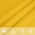 Voile d'ombrage 160 g/m² Jaune 2,5x4 m PEHD