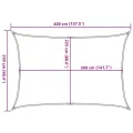 Voile d'ombrage 160 g/m² Jaune 2,5x4 m PEHD