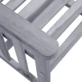 Chaises de jardin avec table à thé et coussins Acacia solide
