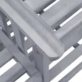 Chaises de jardin avec table à thé et coussins Acacia solide