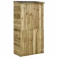 Abri à outils pour jardin Pin 85x48x177 cm