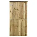 Abri à outils pour jardin Pin 85x48x177 cm