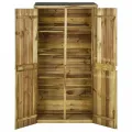 Abri à outils pour jardin Pin 85x48x177 cm