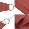 Voile de parasol tissu oxford triangulaire 3x3x3 m terre cuite