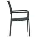 Ensemble à manger de jardin 9 pcs Noir
