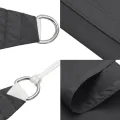 Voile de parasol tissu oxford rectangulaire 5x8 m anthracite