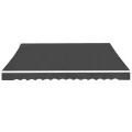 Auvent pliable manuel 350 cm Anthracite