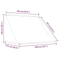 Auvent rétractable 200x150 cm Crème
