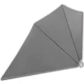Auvent latéral pliable de balcon Gris 160 x 240 cm
