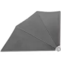 Auvent latéral pliable de balcon Gris 160 x 240 cm