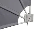 Auvent latéral pliable de balcon Gris 160 x 240 cm