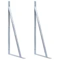 Supports pour poteau de clôture 2 pcs Acier galvanisé