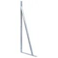 Supports pour poteau de clôture 2 pcs Acier galvanisé