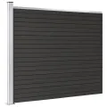 Panneau de clôture WPC 175x146 cm Gris