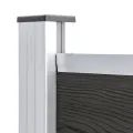 Panneau de clôture WPC 175x146 cm Gris