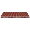 Tissu de remplacement pour auvent Orange et marron 6x3,5 m