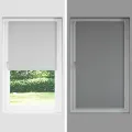 Store enrouleur occultant gris 40 x 100 cm