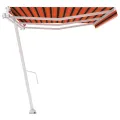 Auvent automatique sur pied 600x350 cm Orange/marron
