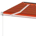 Auvent automatique sur pied 600x350 cm Orange/marron