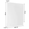 Panneau de lave-vaisselle "Lyon" Blanc 59,5x3x67 cm Aggloméré