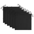 Chaises de jardin lot de 6 avec coussins Bois d'acacia solide