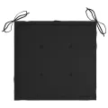 Chaises de jardin lot de 6 avec coussins Bois d'acacia solide