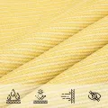 Voile d'ombrage 160 g/m² Beige 3x4x4 m PEHD