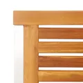 Chaises de jardin lot de 6 avec coussins Bois d'acacia solide