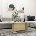 Table basse chêne sonoma 103,5x60x40 cm bois d'ingénierie