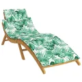 Coussin de chaise longue motif de feuilles tissu oxford