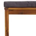 Salon de jardin 9 pcs avec coussin Bois d'acacia solide