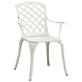 Ensemble de bistro 3 pcs Aluminium coulé Blanc