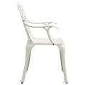 Ensemble de bistro 3 pcs Aluminium coulé Blanc