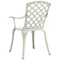 Ensemble de bistro 3 pcs Aluminium coulé Blanc