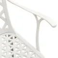 Ensemble de bistro 3 pcs Aluminium coulé Blanc