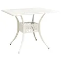 Ensemble de bistro 3 pcs Aluminium coulé Blanc