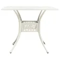 Ensemble de bistro 3 pcs Aluminium coulé Blanc