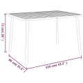 Ensemble à manger de jardin 5 pcs anthracite acier