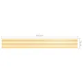 Écran de balcon Blanc et jaune 75x600 cm Tissu Oxford