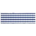 Coussin de chaise longue rayures bleues/blanches tissu oxford
