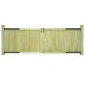 Portillons de jardin 2 pcs Bois de pin imprégné 300x100 cm
