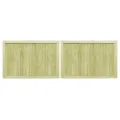 Portillons de jardin 2 pcs Bois de pin imprégné 300x100 cm