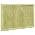 Portillons de jardin 2 pcs Bois de pin imprégné 300x100 cm